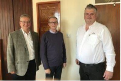 PID Lion Howard Lee, YF Chief Executive James Eckley and DGE District 105CW Richard Williams PID Lion Howard Lee, YF Chief Executive James Eckley and DGE District 105CW Richard Williams